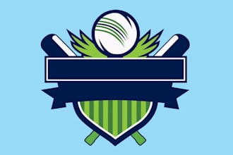 make sports, football, cricket and golf logo for you
