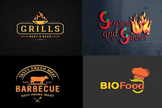 make fast food truck restaurant café or coffee shop logo
