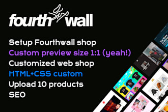 setup fourthwall shop for your brand