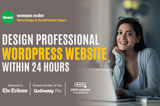 design wordpress website in 24 hrs