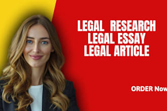 do legal writing articles and legal research or contracts