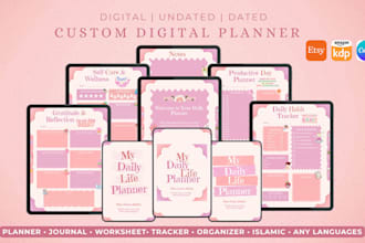 design 2027 digital planner, islamic planner, etsy planner, hyperlinked planner