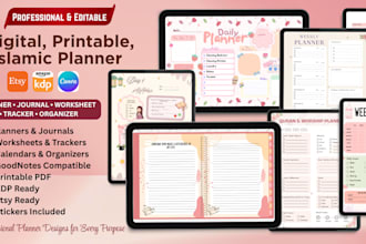 design 2027 yearly etsy, kdp, islamic and digital planner