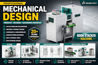 design mechanical products, machines, and solidworks assemblies