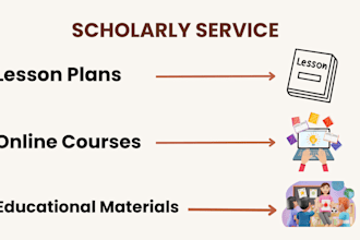design online courses, lesson plans, and educational materials