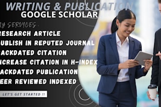 write and publish article in google scholar peer reviewed indexed journal