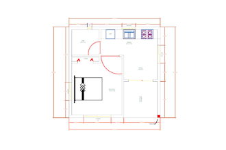 floor plan, garage plan, patio, for city permit