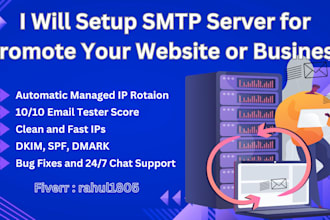 setup SMTP server for promote your website or business