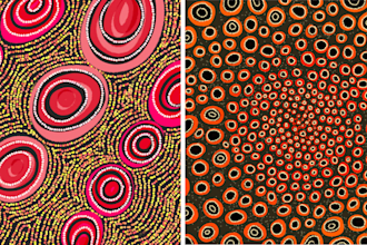 draw abstract digital art illustrations for prints