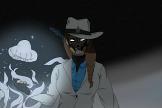 draw your characters, humans only on this gig please