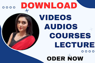 scrape your videos audios and courses from any site