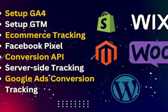 setup google analytics 4,ads conversion tracking,ga4 ecommerce tracking by GTM