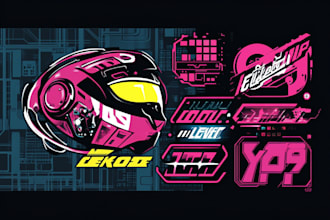 create a custom cyberpunk or y2k logo design