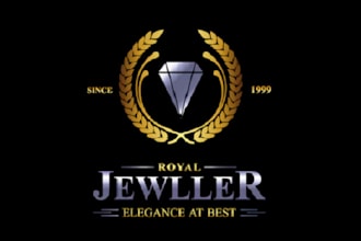 design luxury and modern jewelry logo