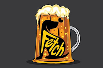 make personal dog park and bar logo