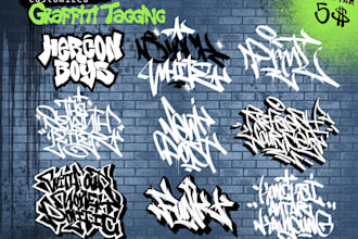make signature graffiti tags in my hand style