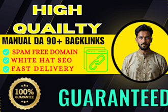 build high quality niche relevant da 90 plus backlinks guaranteed