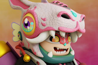 sculpt character modelling for 3d print for toys or etc