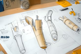 develop industrial and product design concept by sketches