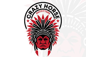 make update top quality hunting logo