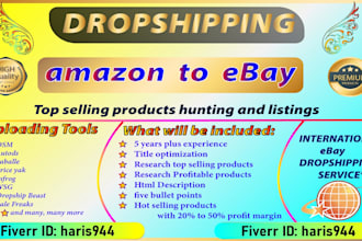 do amazon to ebay dropshipping listings