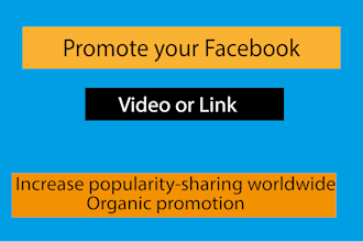 share, your  video or link big facebook group