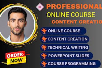 create online course content creation training manual ebook ghostwriter