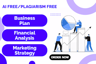 create business plan, marketing strategy and financial analysis