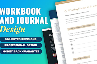 design fillable PDF workbooks and planner