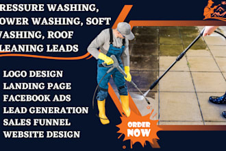 generate pressure washing leads, power washing soft washing, roof cleaning leads