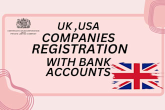 do UK company registration and UK bank account setup