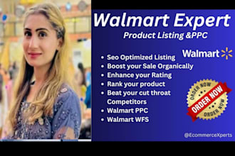 list products on walmart marketplace and optimize them