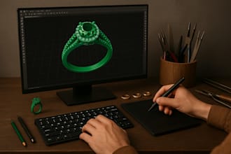 create 3d jewelry models for casting