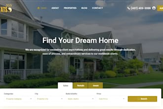 build professional real estate agent website, real estate idx website with seo