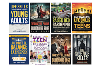 do book cover design, ebook cover design, KDP book cover