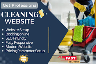 design cleaning service website with booking koala, pricing parameter website