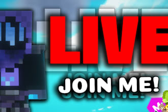 make pvp and live minecraft thumbnails