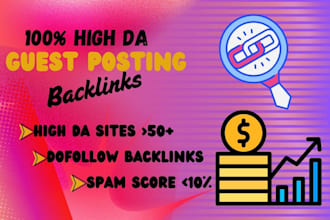 write high da guest post backlinks with SEO quality