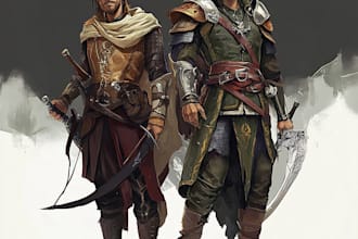 esign dnd character art and dnd character art