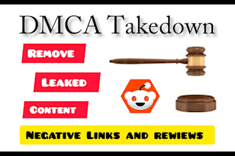 send takedown notice to remove copyright , leaked content of reddit under dmca