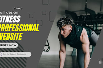 fitness professional website gym website health and fitness coach website
