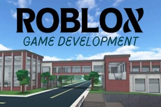 do roblox full game creation, scripting, modelling, vfx, animation, promotion
