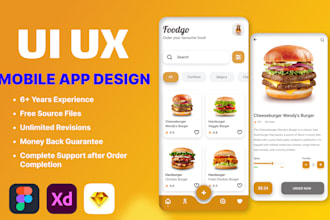 do UI UX design for mobile app ui design, figma UX design, app ui design