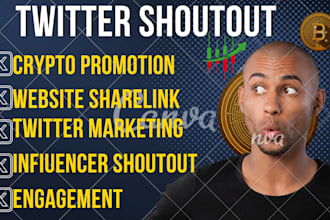 twitter x crypto marketing, website share link promotion engagement followers