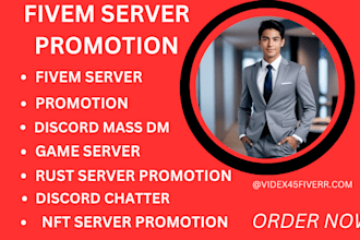 do organic fivem server promotion discord server boost fivem players