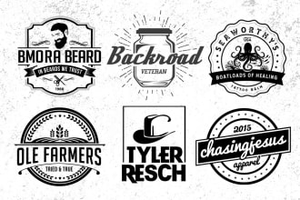 do vintage retro logo designs