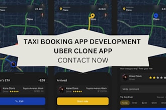 develop taxi booking app rideshare app uber clone ola app turo car rental app