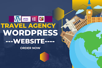 create tour tourism website, travel agency website travel website in wordpress