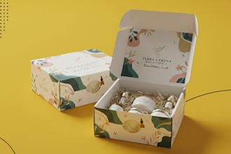 design professional packaging, product box, mailer box, and amazon box