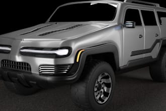 crat 3d realistic car in blender for animation, control rig, car wrap, fivem car
